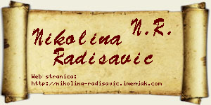 Nikolina Radisavić vizit kartica